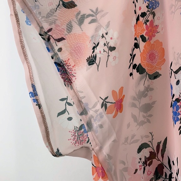 Orchid Row Floral Printed Chiffon Kimono - Picture 6 of 10